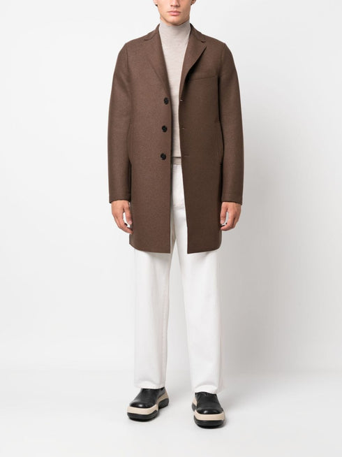 Boxy Coat pressed wool